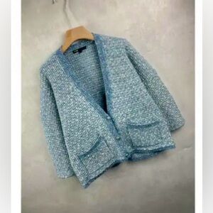 MAJE- Tweed Oversized Cardigan